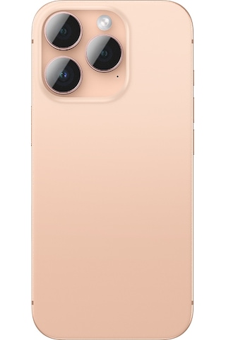 Apple Uyumlu iPhone 16 Pro Amazingthing Anti Reflective Kamera Lens Koruyucu Uygulama Aparatlı Rose Gold