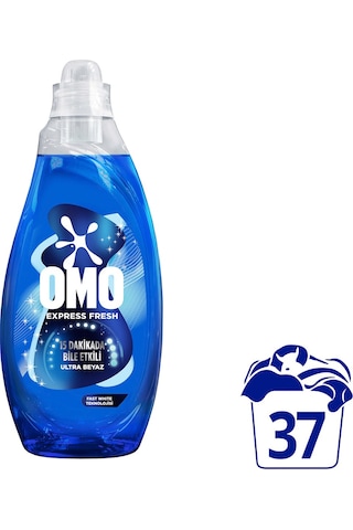 Omo Express Fresh Ultra Beyaz Sıvı Çamaşır Deterjanı 1480 Ml X 4 Adet 1480 ML