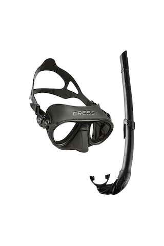 Cressi Calibro+corsica Maske Şnorkel Seti Siyah Tek Renk