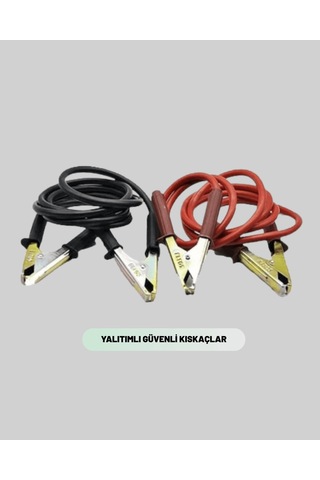 Takviye Kablosu 1200a 2 Metre Araç Acil Yardım Güçlü Maşa 0