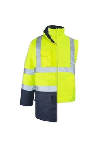 Max Safety 5+1 Oxford Parka Sarı-lacivert Xl