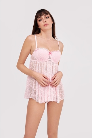 Loya Kadın Pembe Gülpembe Gecelik (544178990)