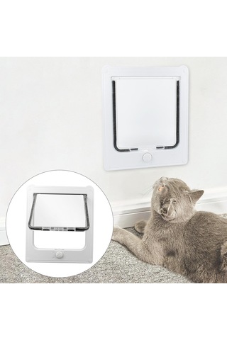 Homyl Dayanıklı Pet Flap Kapı Kitten Kitty Pencere Kapısı