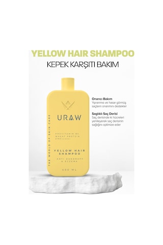 Uraw Onarıcı ve Saç Derisi Dengeleyici Bakım Sarı Şampuan 400 ML