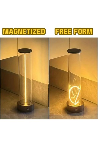 Techtic Manyetik Masa Lambası Abajur Şarjlı Modern Okuma Işığı