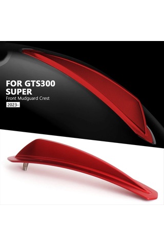 Nayomiglow Motosiklet Ön Çamurluk Trim Dekoratif Çamurluk Arması Kapağı Vespa Gts300 Gts300 Gts 300 Super 2023 2024 Gümüş Gümüş