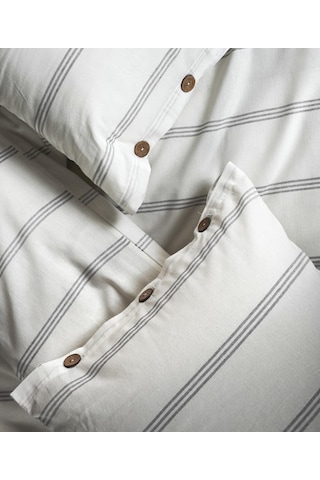 Cotton Collection Tek Kişilik Çizgili Nevresim Seti Seroya Renkli