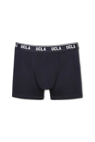Ucla Irvıne Lacivert Bel Bantlı Jakarlı Standard Fit Erkek Boxer Lacivert