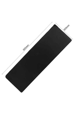 Baskısız 90x30 Cm. Oyuncu Mousepad Kaymaz Taban Mouse Pad - Siyah