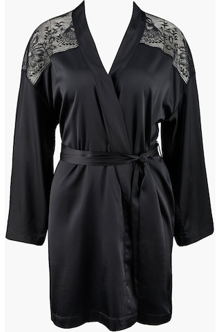 Aubade Midnight Whisper Kimono Zarif Seide Ve Dantel Detaylı Siyah