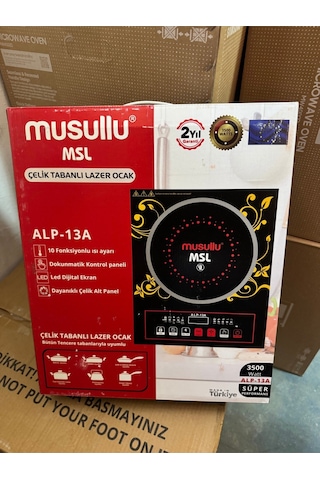 Musullu ALP-13A 3500 W Çelik Tabanlı İndiksiyon Ocak