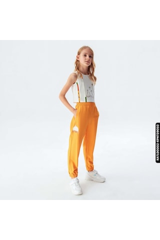 Xo Kids Kız Palmiye Pantolon 8-14 Yaş 54330 Kpnt09050 Hardal