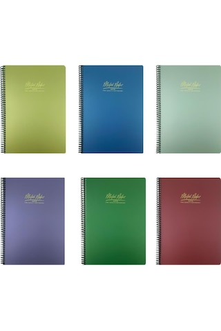 Gıpta Metal Notes A4 Spiralli Defter Pp Kapak 100 Yaprak Kareli