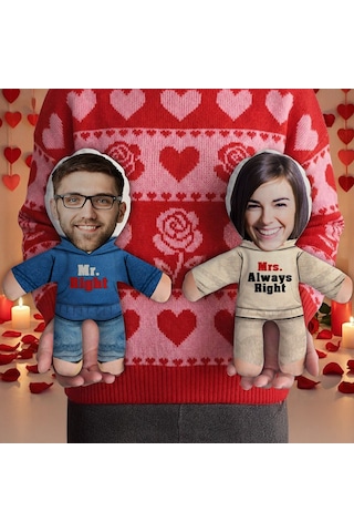 Bk Gift Kişiye Özel Sevgili Çift 2li Bebek Yastık -2, Sevgiliye , Sevgililer Günü si Kobitmeyencom36324 Bk Gift Renkli