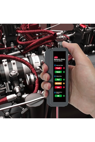 Symbee 12v Otomobil Akü Test Cihazı - Akü Pil Kontrol Cihazı Abs Malzeme