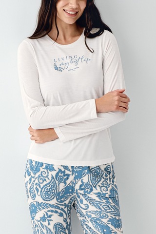 Pierre Cardin Kadın Krem Pijama Takımı Pc9074-s-v1 Krem