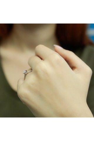 Lova Toplam 0,24 Karat Pırlanta Tektaş Yüzük - 1070052