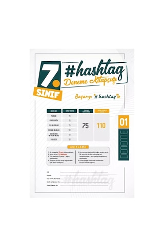 2026 7.Sınıf #hashtag Kazanım Değerlendirme Sınavı 6lı SARMAL Deneme Paketi Çözümlü Türkiye Geneli