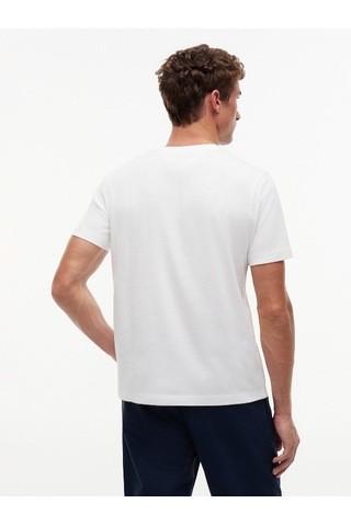 Tommy Hilfiger Scrıpt Stack Regular Tee Erkek Beyaz T-shirt - Mw0mw43224