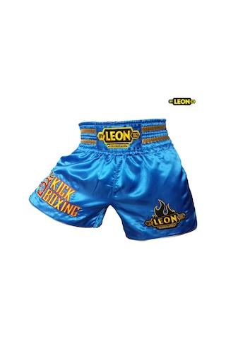 Aksaspor Leon Kickboxing Kick Boks Şortu Mavi (Yeni Model)