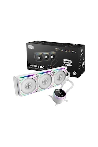 Dragos Frostbite 360 Intel-amd 360mm Isı Göstergeli Argb Beyaz Sıvı Soğutucu