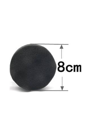 Pazly 3 Parça Lastik Bakım Uygulayıcı 3 İnç Dayanıklı Yıkanabilir Köpük Sünger Araç Temizleyici Siyah