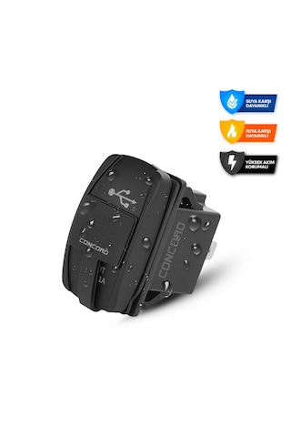 Ch-22 3.1a Çift Usb 12-24v Marin Gömme Tip Araç Şarj Soketi