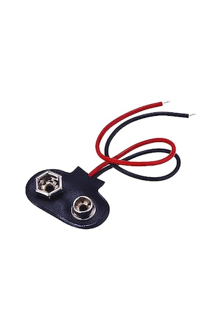 9 Volt Pil Başlığı 10 Cm Kablolu, 5 Adet, Ic-232