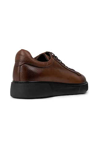 Deery Hakiki Deri Taba Rengi Erkek Sneaker Ayakkabı - 01954Mtbae02 Taba