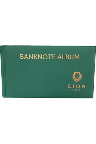Lion Marka Kağıt Para Albümü - 20 Sayfa Yeşil