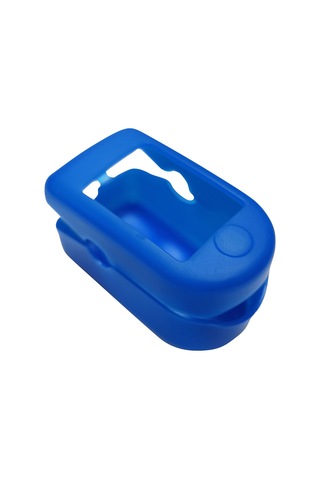 Vkemall Silikon Parmak Tipi Oksimetre Koruması - Kirlik Ve Çiziklerden Koruma - Ev, Seyahat Kullanıma Uygun - Mavi