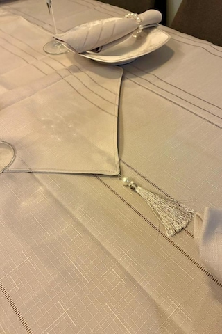 Çeyiz Diyarı Colber 26 Parça Masa Örtüsü Takımı Gri Gri
