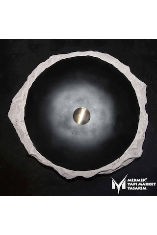 Bazalt Yuvarlak Dışı Şekilsiz Patlatma Lavabo