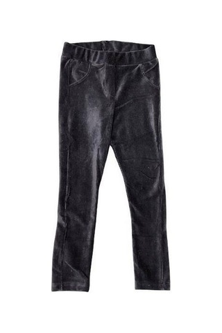 Kız Çocuk Kadife Fitilli Tayt-15032 Lacivert