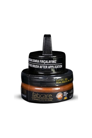 Bağcık + Fabcare Ayakkabı Bakım Kremi Boyası Cam Kavanoz Süngerli 50 Ml Set 001