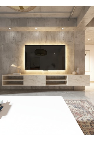 Resital Tv Ünitesi S2447-6 Traverten Traverten
