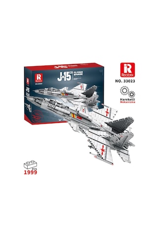 Reobrix 33023 Shenyang J-15 Jet Uçak Yaratıcı Yapı Blok Seti Building Block J-15 Flying Shark -1999parça