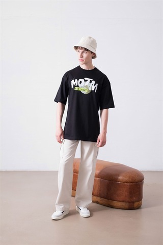 Flood Of Style Unisex Kid Cudi Man Of The Moon 3 Siyah Tshirt