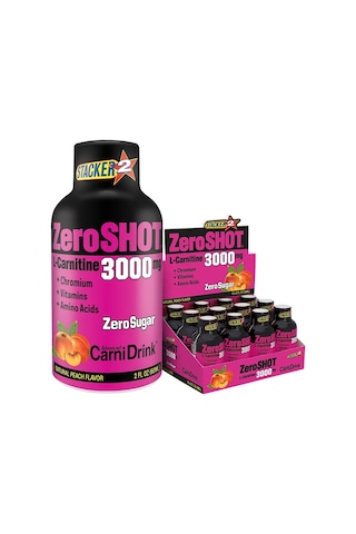 ZeroSHOT 3000 MG 60 ML x 12 Adet Şeftali ZeroSHOT 3000 MG 60 ML x 12 Adet Şeftali