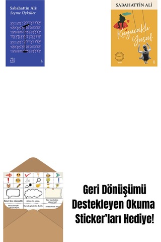 Everest Açıkhava 1 - Sabahattin Ali Seçme Öyküler + Kuyucaklı Yusuf + Okuma Sticker'ları
