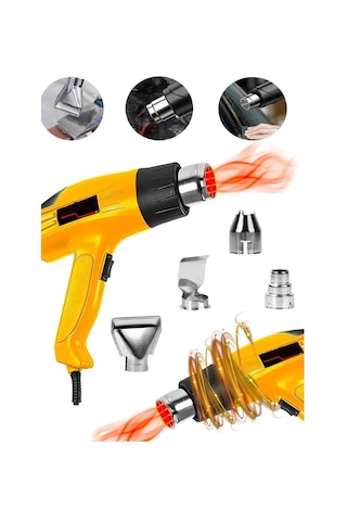 Profesyonel 4800 Watt Darbeye Dayanıklı Kademeli Sıcak Hava