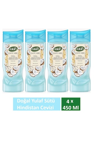 Dalan Duş Jeli Oatcare Yulaf Sütü Ve Hindistan Cevizi 450 Ml X 4 Adet