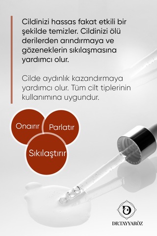Dr. Tayyaröz Papaya Özlü Gözenek Sıkılaştırıcı Peeling Serum 50 ML