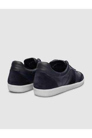 Cabani %100 Hakiki Deri Lacivert Bağcıklı Erkek Sneaker Lacivert