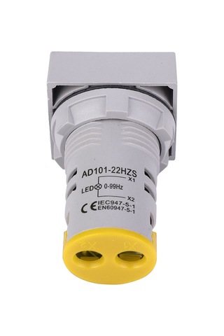 Geeroyoo Ac100-380v Sarı Sayısal Gösterimli Frekans Led Gösterge Işığı 20-75hz