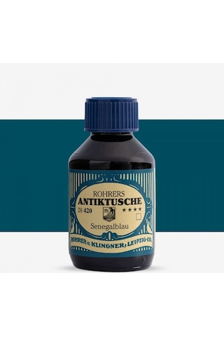 Rohrer &klingner Antik Mürekkep 28-modern Sanatçılar İçin Profesyonel Mürekkep 100ml 420-senegalblau Çok Renkli