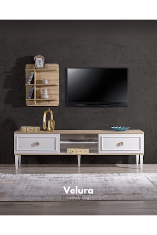 Legna Tv Ünitesi Beyaz - Açık Ceviz