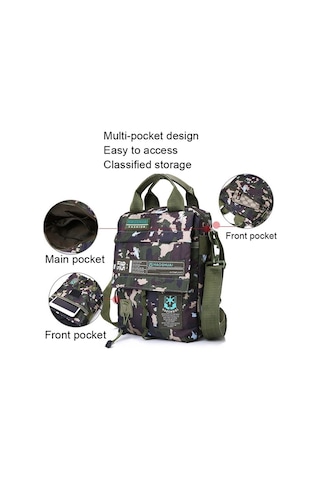 Haoshuai 206-1 Erkek El Ve Omuz Askılı Crossbody Çanta 001