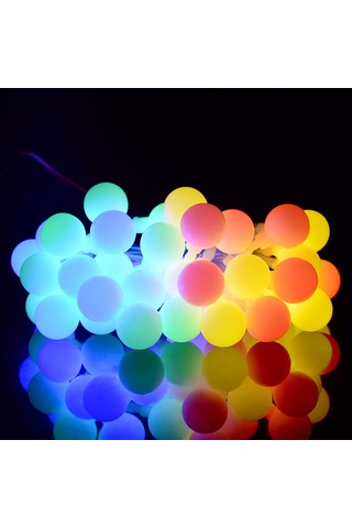 Kosona Güneş Enerjili 50 Led Toplu Işık Zinciri, 8 Aydınlatma Modu, Ip44 Su Geçirmez, 6.9m Uzunluk, Bahçe Dekorasyonu