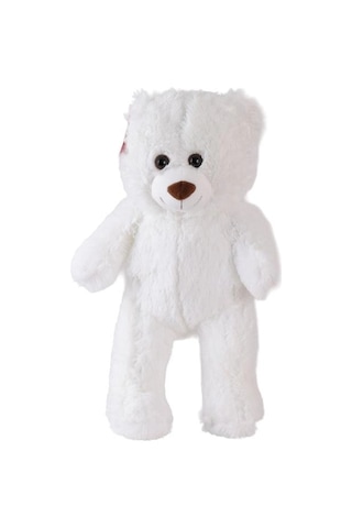 Mey İthalat 1216b Puffy Salaş Ayı 45 Cm Beyaz Çok Renkli